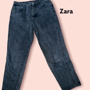Zara Black Jeans High Rise Sz 8